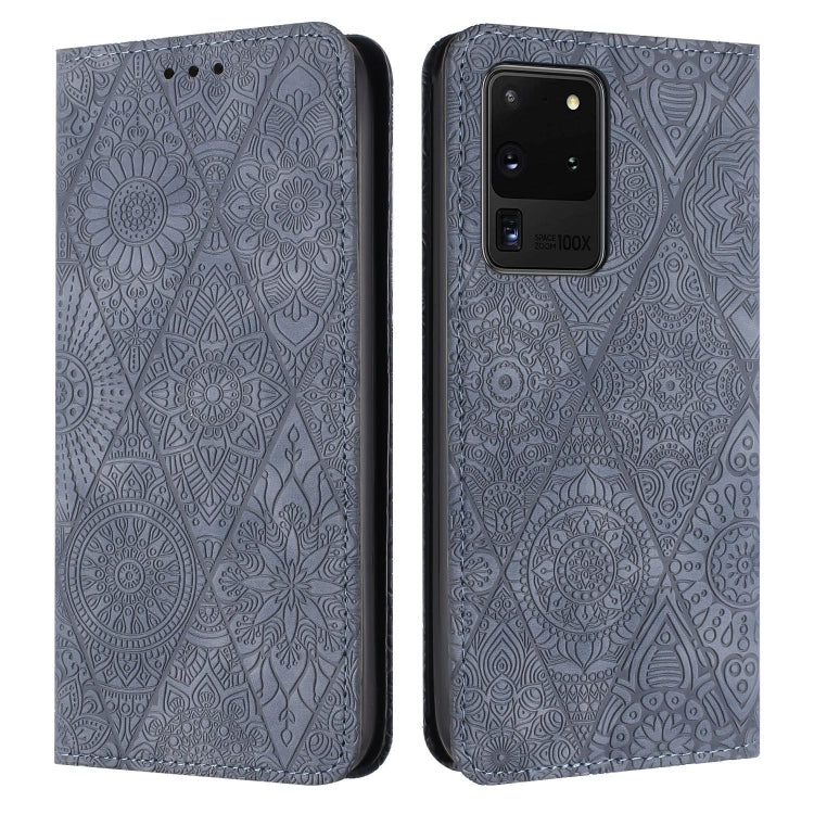 Ethnic Embossed Adsorption Leather Phone Case