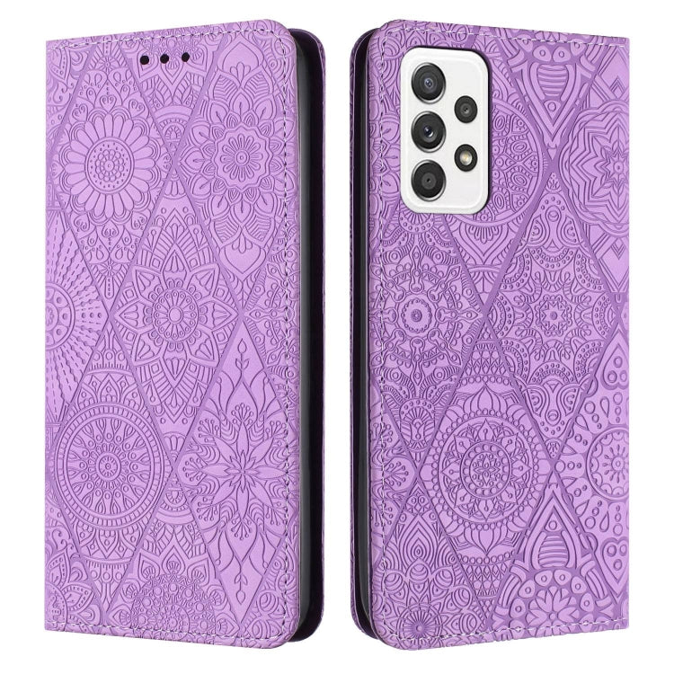 Ethnic Embossed Adsorption Leather Phone Case