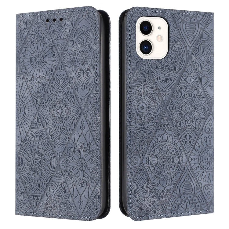 Ethnic Embossed Adsorption Leather Phone Case, For iPhone 12 Pro Max, For iPhone 11, For iPhone 11 Pro, For iPhone 11 Pro Max