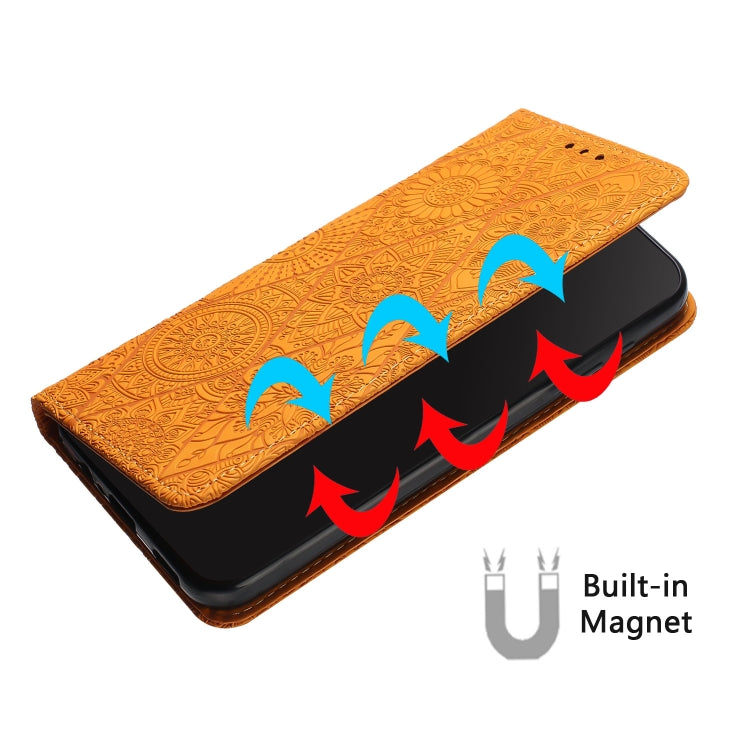 Ethnic Embossed Adsorption Leather Phone Case, For iPhone X / XS, For iPhone XR, For iPhone XS Max, For iPhone SE 2022 / 7 / 8