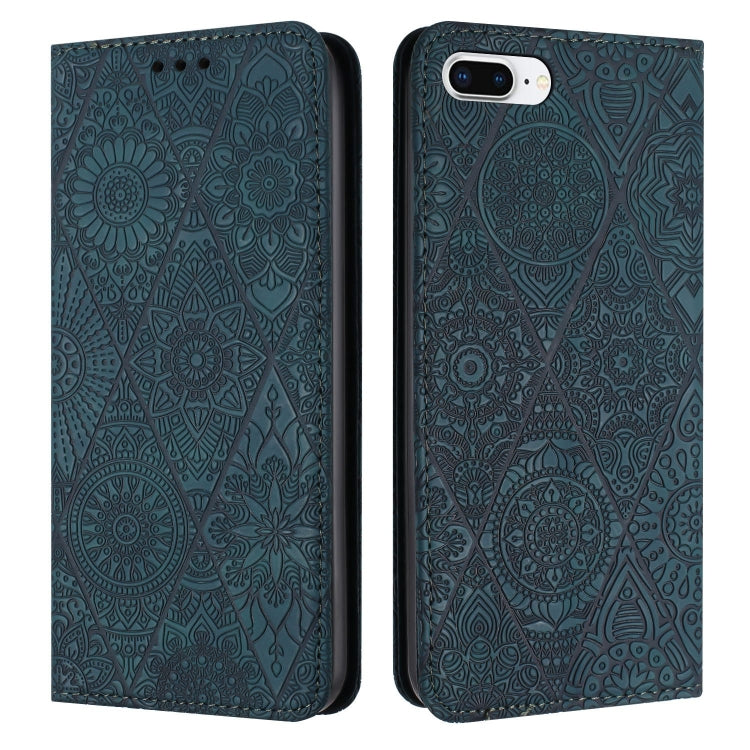 Ethnic Embossed Adsorption Leather Phone Case, For iPhone 7 Plus / 8 Plus