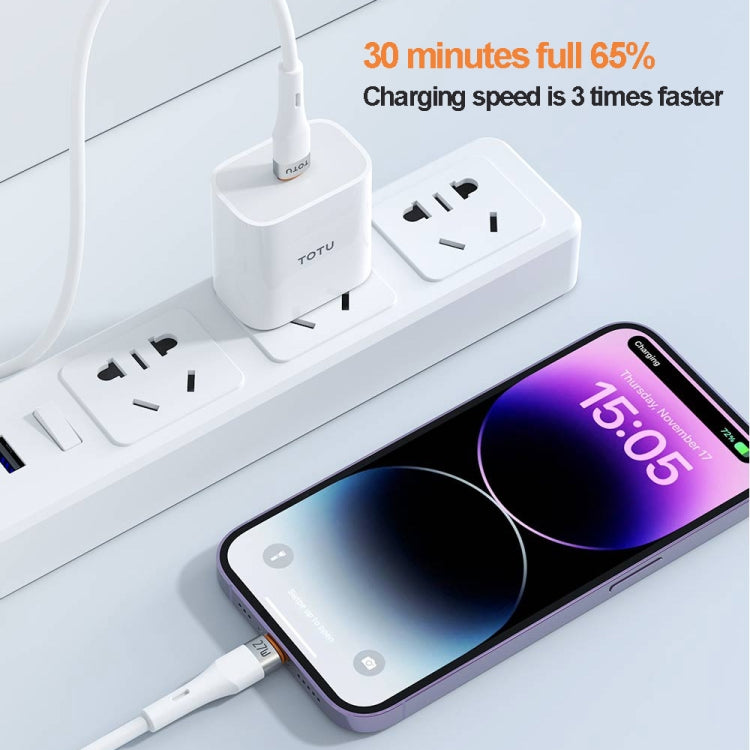 TOTU CB-2 Series USB to 8 Pin Aluminum Alloy Skin Feel Data Cable, 1m