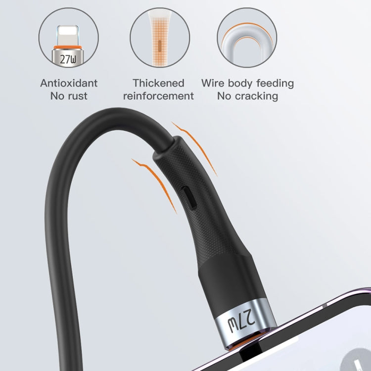 TOTU CB-2 Series USB to 8 Pin Aluminum Alloy Skin Feel Data Cable, 1m