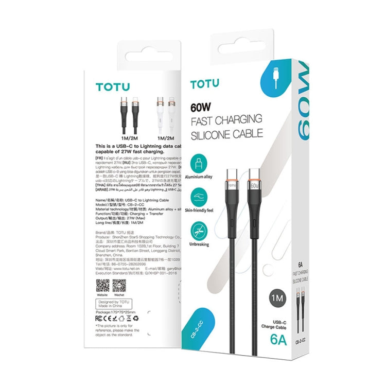 TOTU CB-2 Series USB to 8 Pin Aluminum Alloy Skin Feel Data Cable, 1m