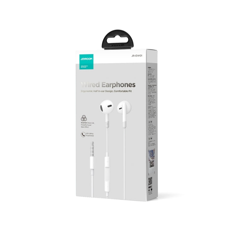 JOYROOM JR-EW01 3.5mm Half In-Ear Wired Earphone, Length: 1.2m, JR-EW01