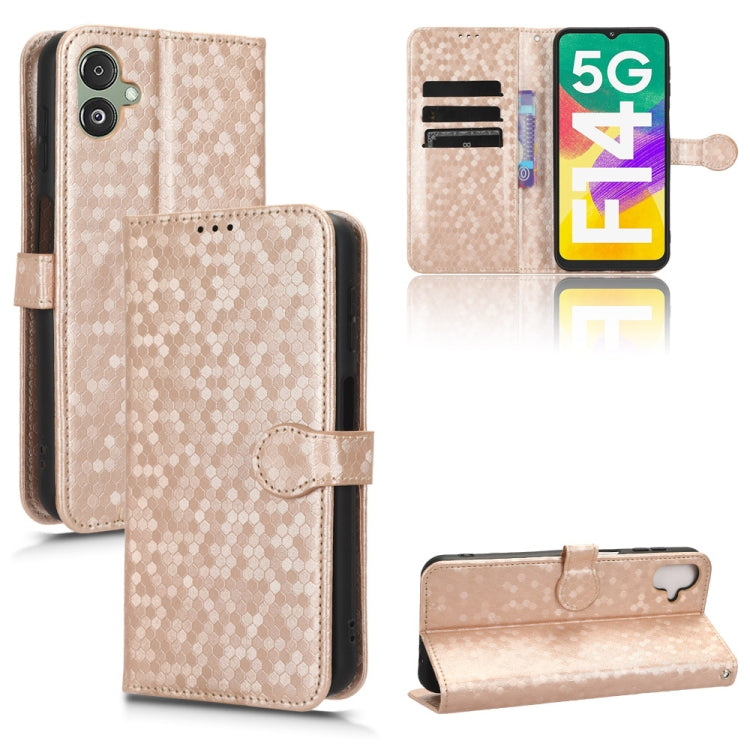 Honeycomb Dot Texture Leather Phone Case