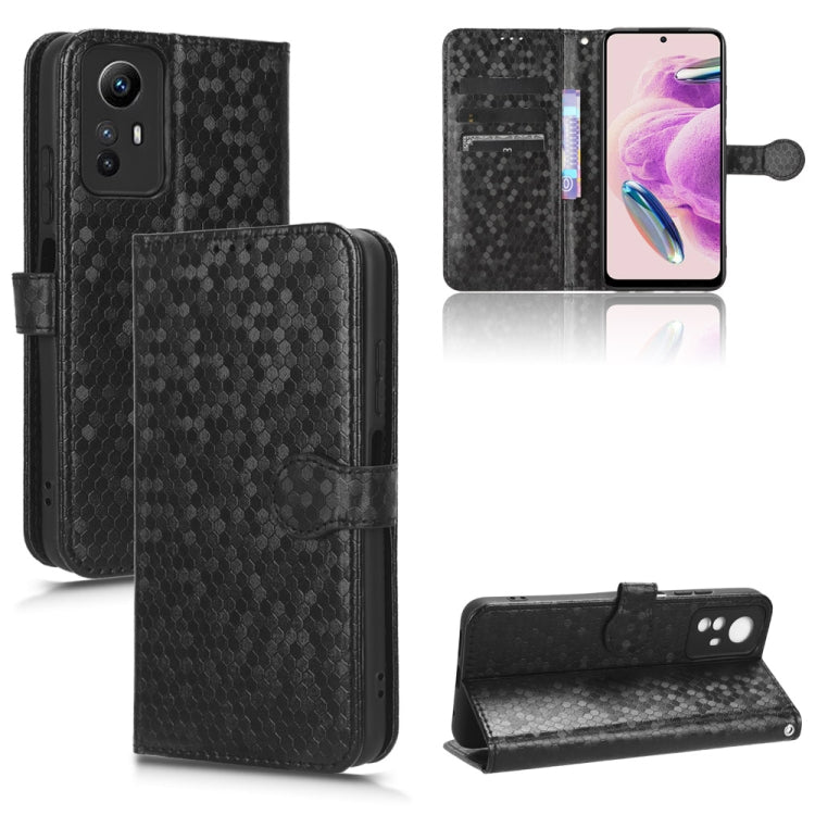 Honeycomb Dot Texture Leather Phone Case