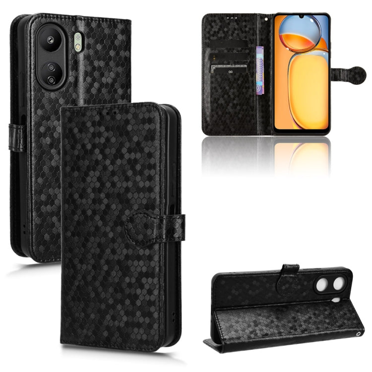 Honeycomb Dot Texture Leather Phone Case