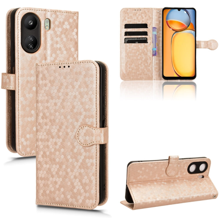 Honeycomb Dot Texture Leather Phone Case