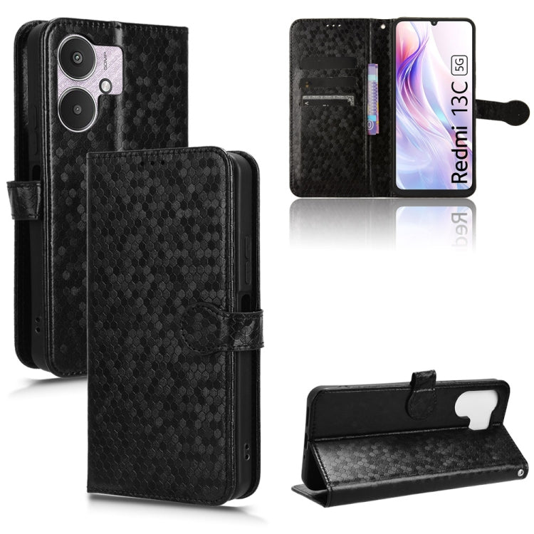 Honeycomb Dot Texture Leather Phone Case