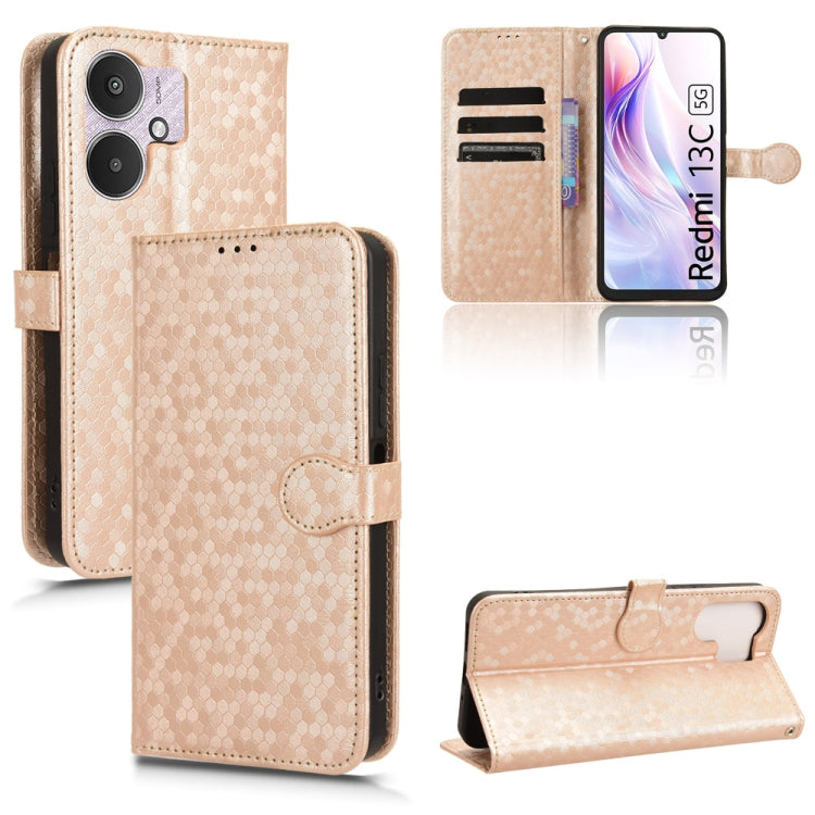 Honeycomb Dot Texture Leather Phone Case