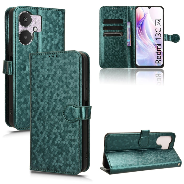 Honeycomb Dot Texture Leather Phone Case