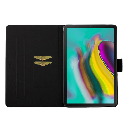Card slot compartments Samsung Tab S5e T725 leather folio case interior storage