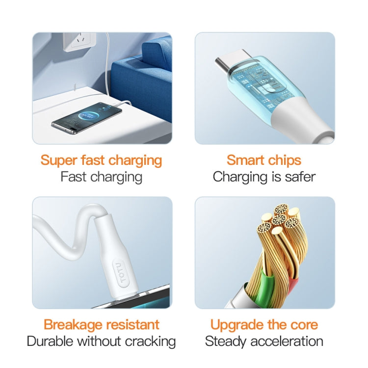 TOTU CB-4 Series USB to 8 Pin Fast Charge Data Cable, USB to 8 Pin