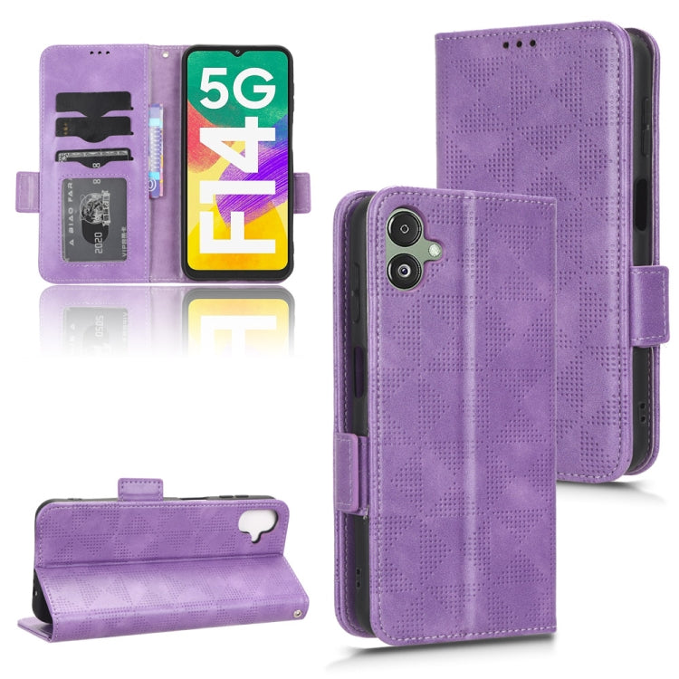 Symmetrical Triangle Pattern Leather Phone Case, For Samsung Galaxy M54 5G, For Samsung Galaxy F14