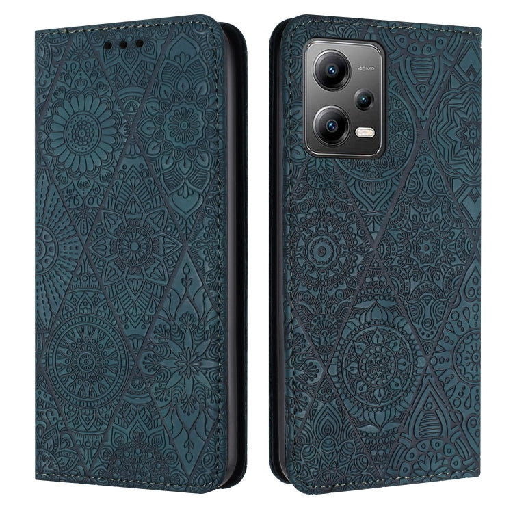 Ethnic Embossed Adsorption Leather Phone Case