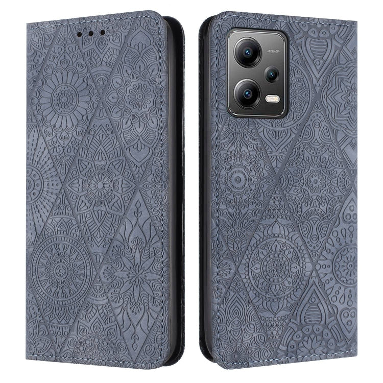 Ethnic Embossed Adsorption Leather Phone Case