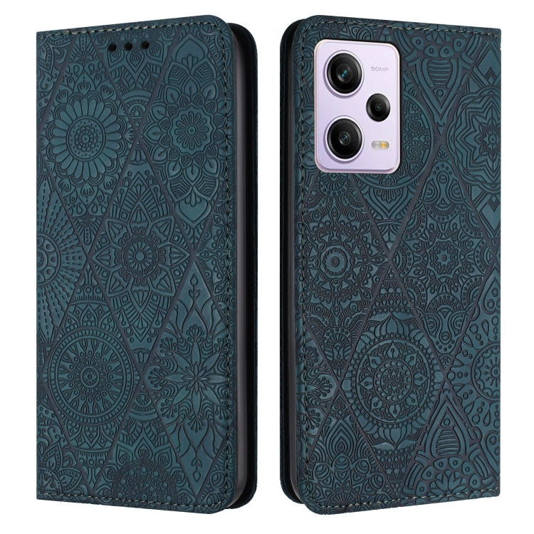 Ethnic Embossed Adsorption Leather Phone Case