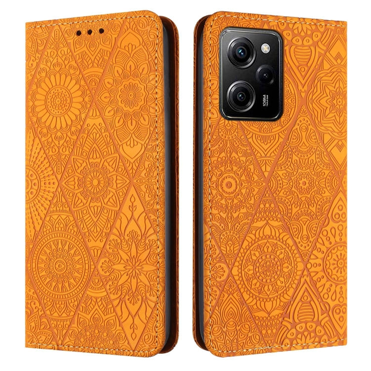 Ethnic Embossed Adsorption Leather Phone Case