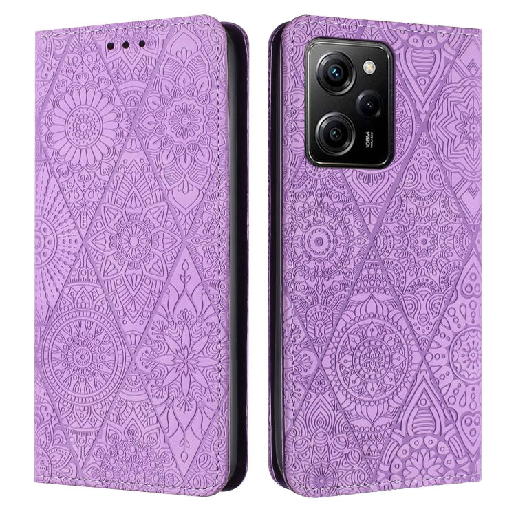 Ethnic Embossed Adsorption Leather Phone Case