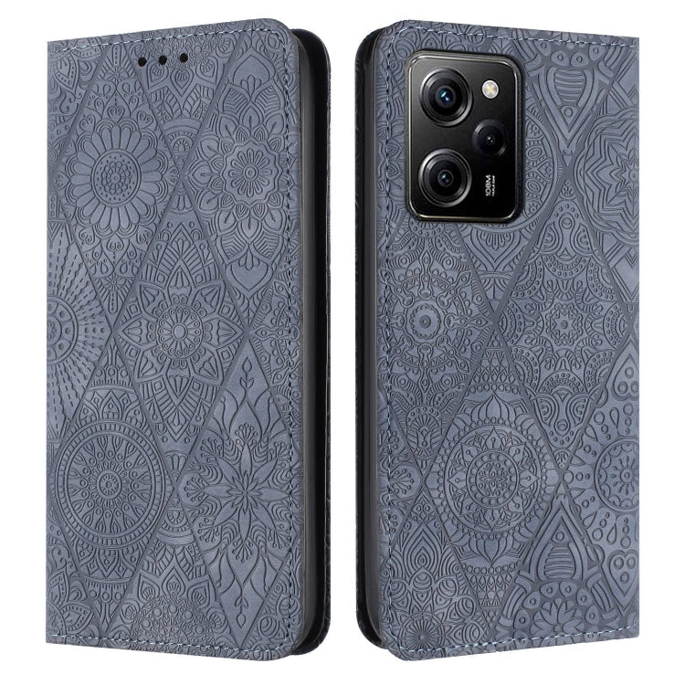 Ethnic Embossed Adsorption Leather Phone Case