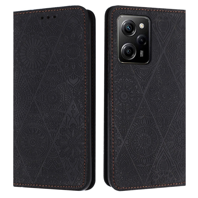Ethnic Embossed Adsorption Leather Phone Case