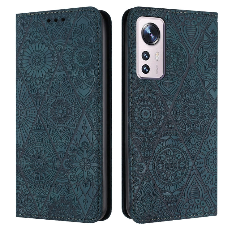 Ethnic Embossed Adsorption Leather Phone Case
