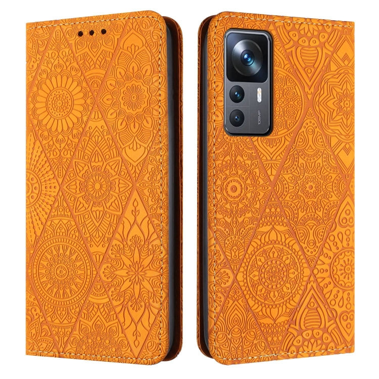 Ethnic Embossed Adsorption Leather Phone Case