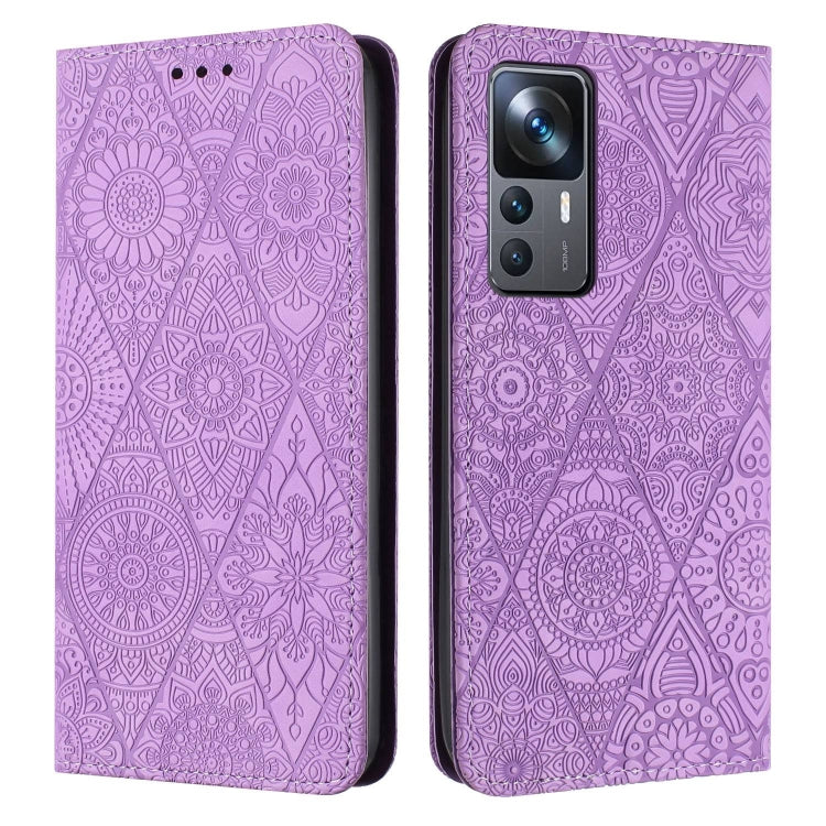 Ethnic Embossed Adsorption Leather Phone Case