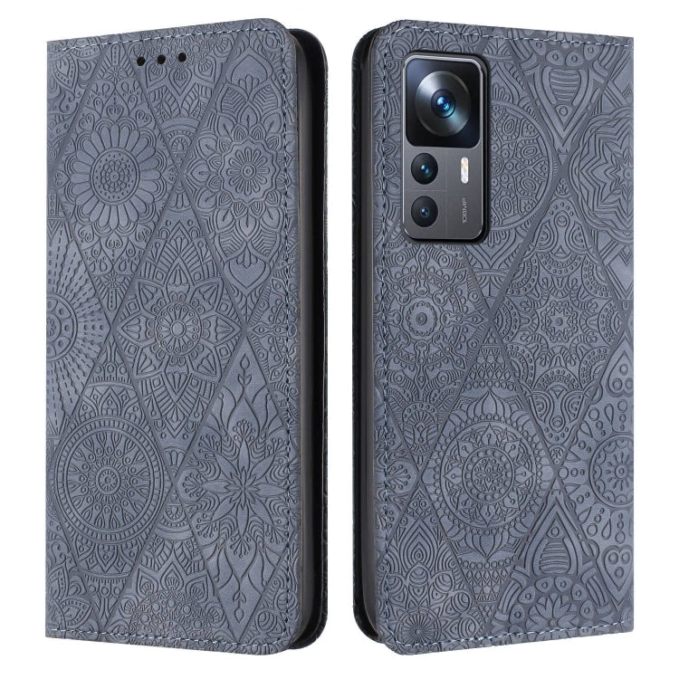 Ethnic Embossed Adsorption Leather Phone Case