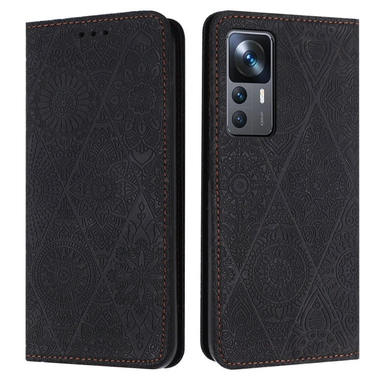 Ethnic Embossed Adsorption Leather Phone Case