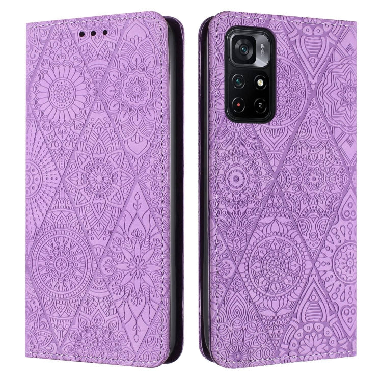 Ethnic Embossed Adsorption Leather Phone Case
