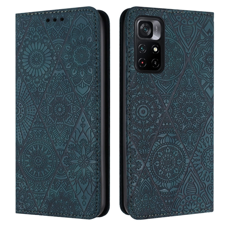 Ethnic Embossed Adsorption Leather Phone Case, For Xiaomi Poco X4 Pro 5G, For Xiaomi Redmi 10, For Xiaomi Poco M4 Pro 5G, For Xiaomi Poco X3 NFC