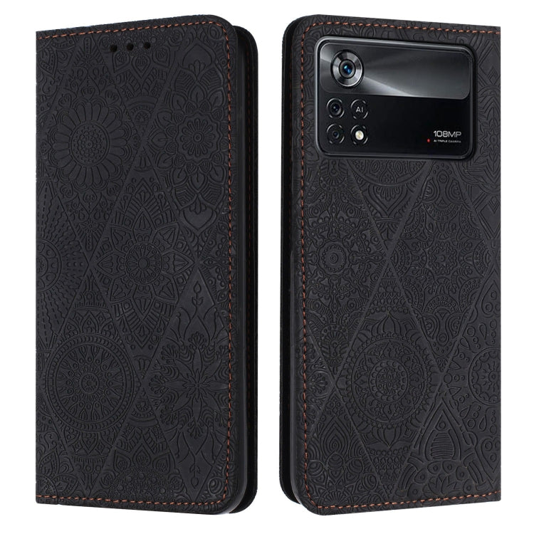 Ethnic Embossed Adsorption Leather Phone Case