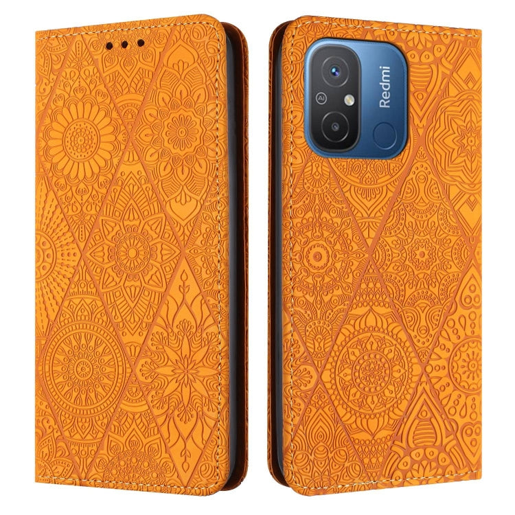 Ethnic Embossed Adsorption Leather Phone Case