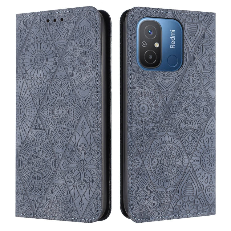 Ethnic Embossed Adsorption Leather Phone Case