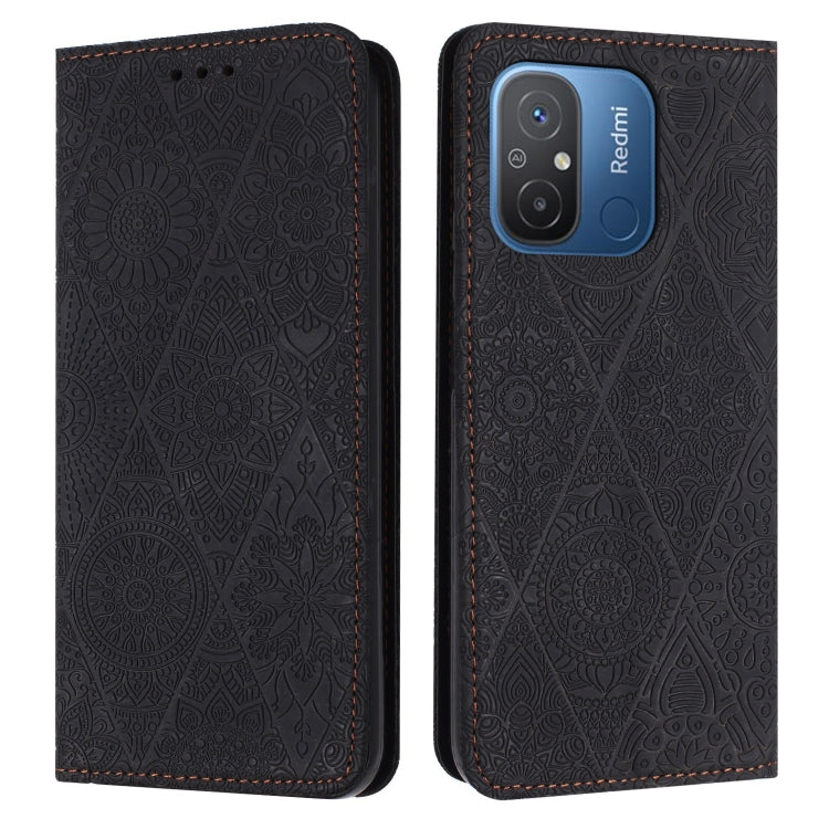 Ethnic Embossed Adsorption Leather Phone Case