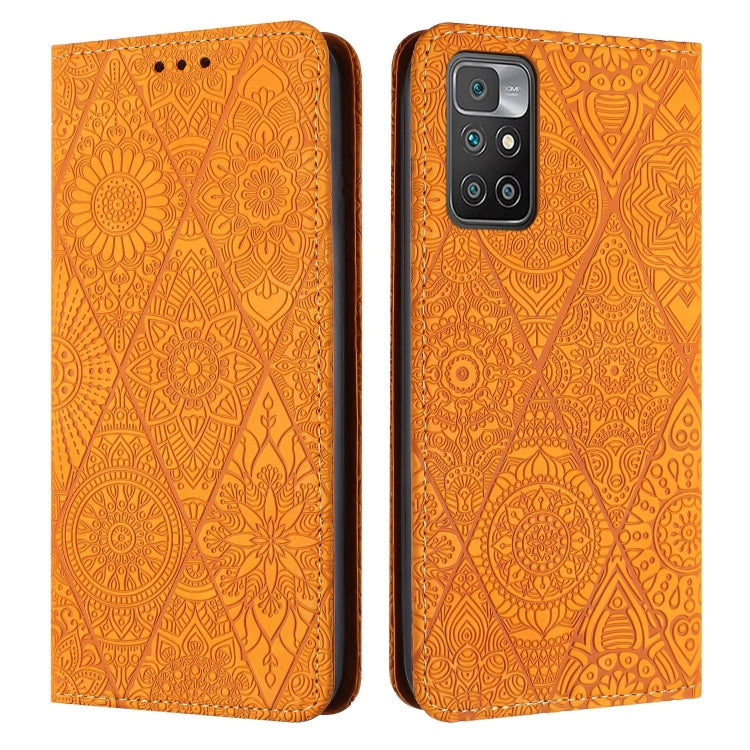 Ethnic Embossed Adsorption Leather Phone Case