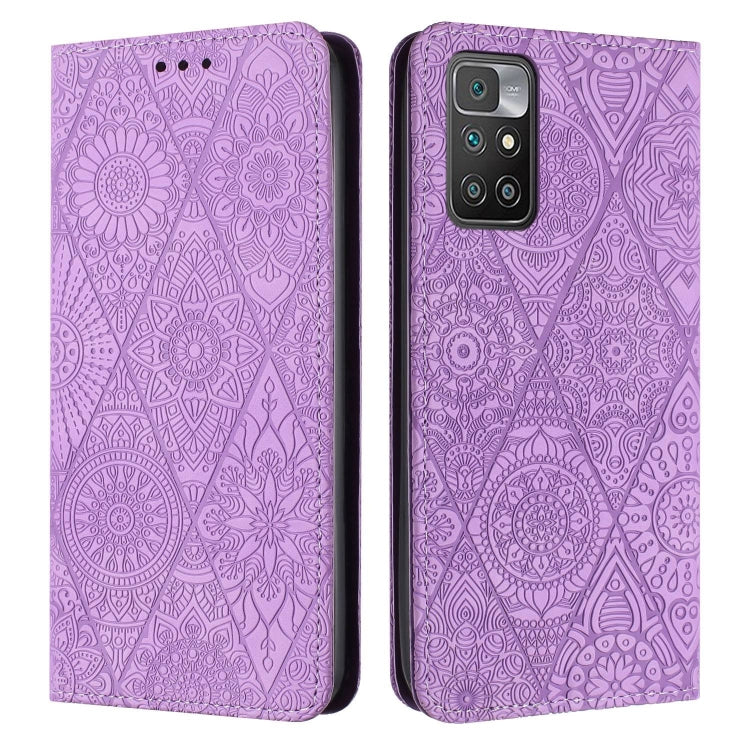 Ethnic Embossed Adsorption Leather Phone Case