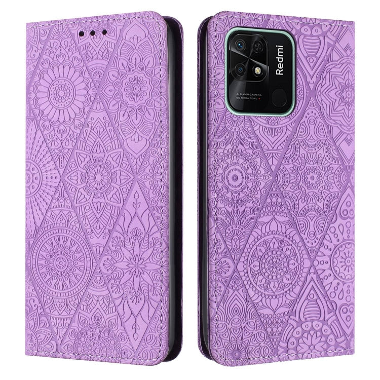 Ethnic Embossed Adsorption Leather Phone Case