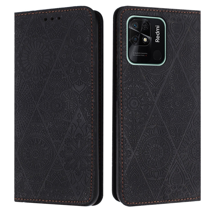 Ethnic Embossed Adsorption Leather Phone Case