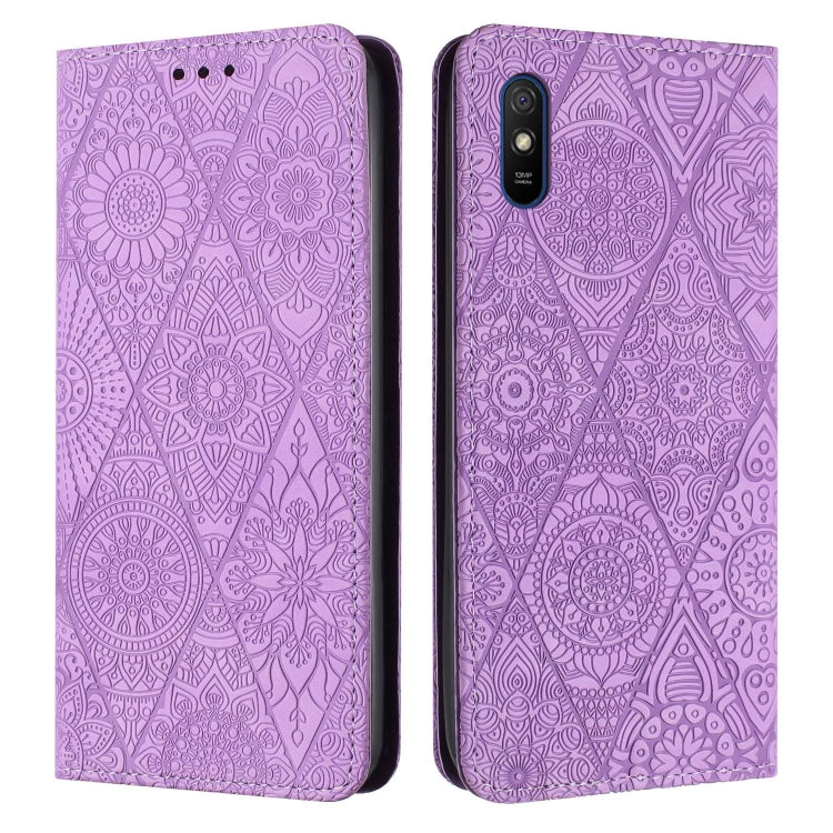 Ethnic Embossed Adsorption Leather Phone Case
