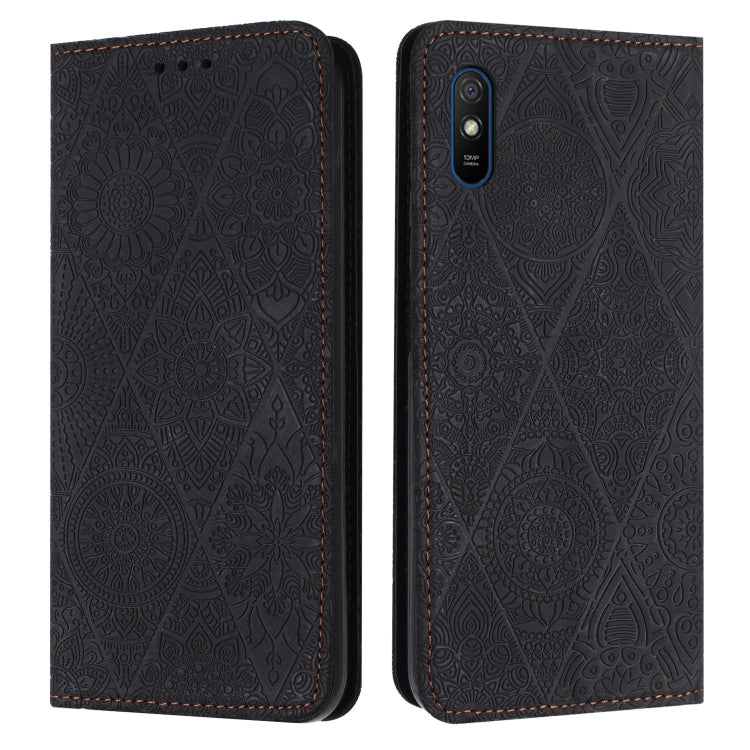 Ethnic Embossed Adsorption Leather Phone Case