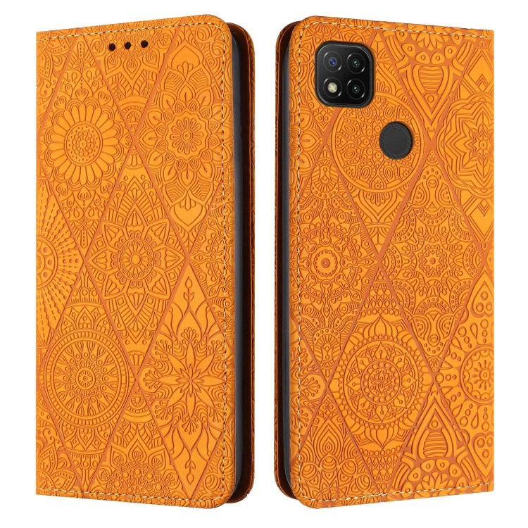 Ethnic Embossed Adsorption Leather Phone Case