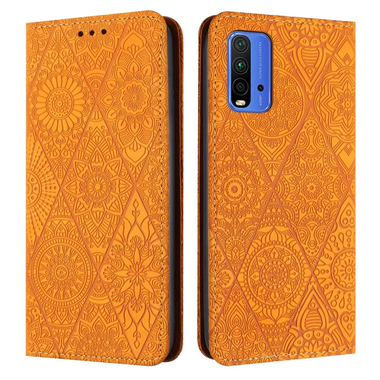 Ethnic Embossed Adsorption Leather Phone Case