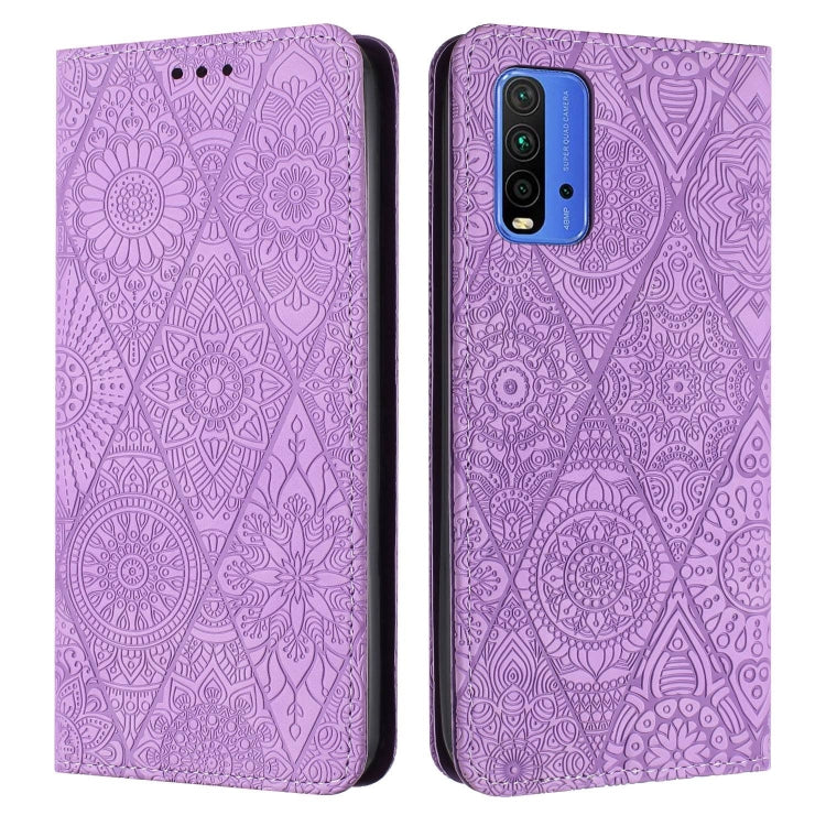 Ethnic Embossed Adsorption Leather Phone Case, For Xiaomi 11 Lite, For Redmi Note 10 Pro, For Redmi Note 10 4G, For Xiaomi Redmi 9T