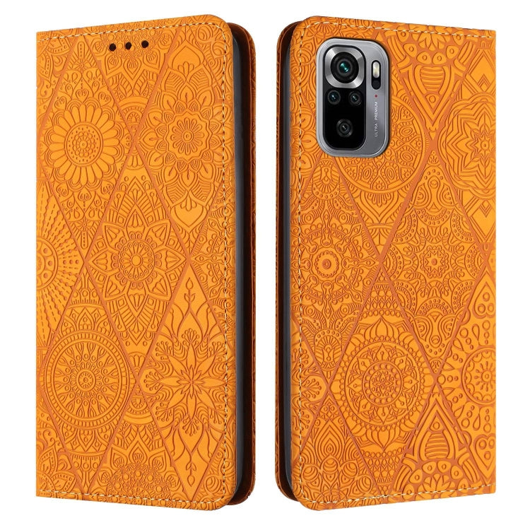 Ethnic Embossed Adsorption Leather Phone Case