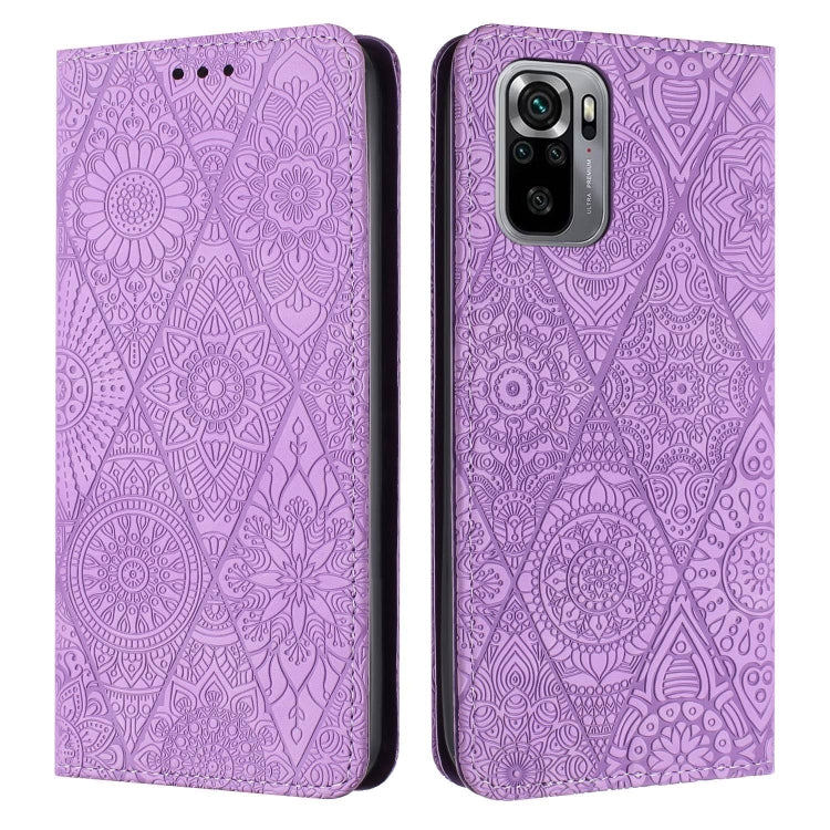 Ethnic Embossed Adsorption Leather Phone Case, For Xiaomi 11 Lite, For Redmi Note 10 Pro, For Redmi Note 10 4G, For Xiaomi Redmi 9T