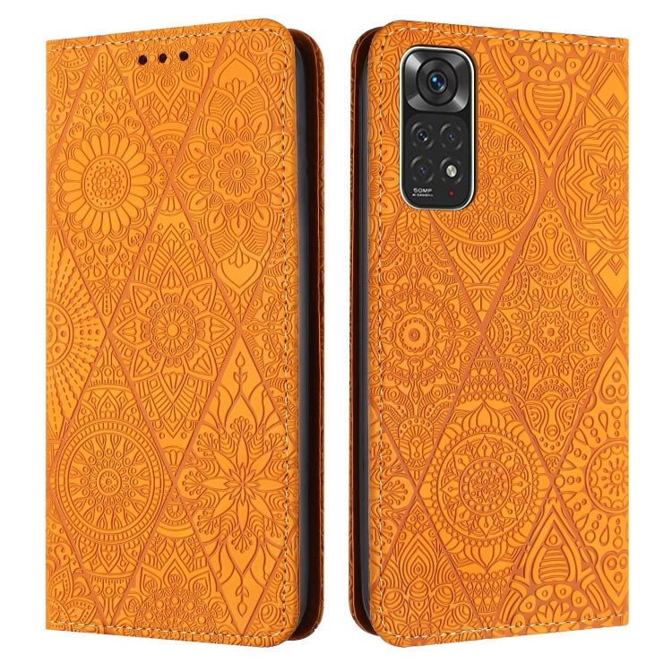 Ethnic Embossed Adsorption Leather Phone Case