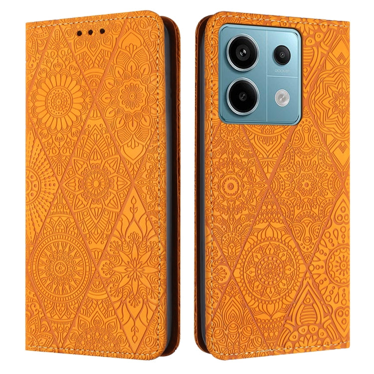 Ethnic Embossed Adsorption Leather Phone Case